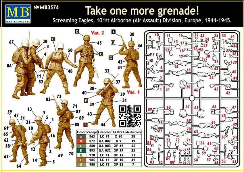 1/35 Master Box - 101st Airborne Division Europe (1944-1945) 3574 - Image 3